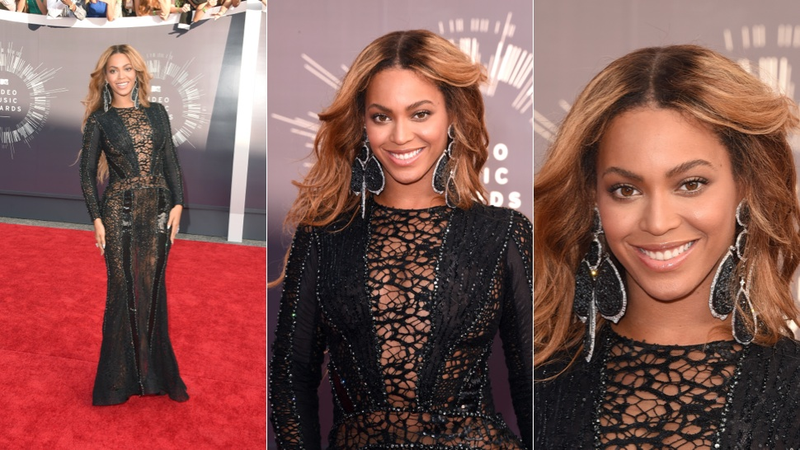 Illustration for article titled Glitter, Cleavage and Outlandish Outfits on the VMAs Red Carpet